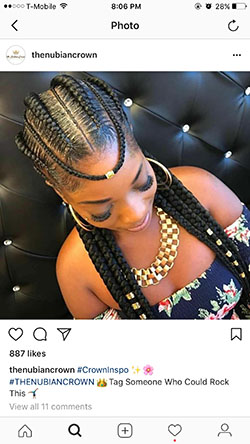 Top 20 images for tribal forehead braids, Artificial hair integrations: Box braids,  Braids Hairstyles  