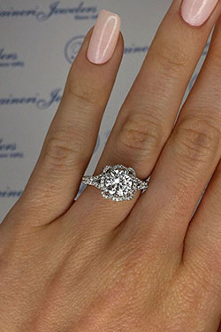 Stylish white gold Wedding Rings: Wedding ring,  Engagement ring,  white gold,  Jewelry design,  Diamond cut,  James Allen  