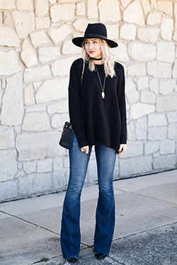 Classic ideas to try flared jeans outfit, Casual wear: winter outfits,  Bootcut Jeans  