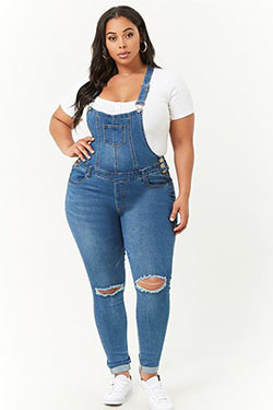 Superb ideas for fat girl overalls, Plus-size model: Plus size outfit,  Romper suit,  Plus-Size Model,  DENIM OVERALL  