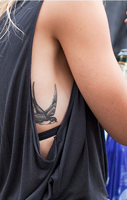 Just for fun ideas bird tattoo ribs, Swallow tattoo: Tattoo Ideas  