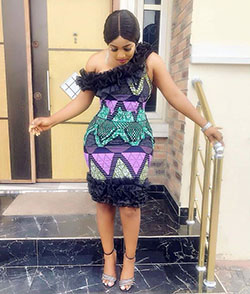 Latest ankara styles for ladies: Aso ebi,  Ankara Outfits,  Ankara Short Gown  