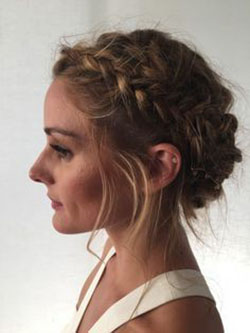 Pick these must have braided crown hairstyle, Short hair: Bob cut,  Long hair,  Hairstyle Ideas,  Short hair,  Olivia Palermo  