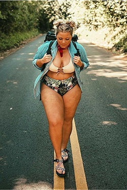 Cool designs for bikini hiking, Bikini Girl: Plus size outfit,  bikini  