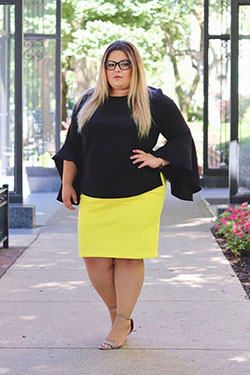 Plus Size Workwear Outfits, Crop top, Plus-size clothing: Plus size outfit,  Petite size,  fashion blogger  