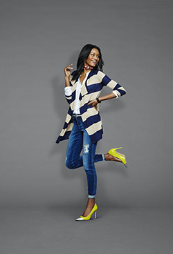 Check out these stylish fashion model, Casual wear: Ripped Jeans,  Casual Outfits,  Yellow Shoes  