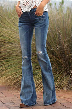 Outfits With Bootcut Jeans, Lucky Brand Jeans: Slim-Fit Pants,  Bootcut Jeans  