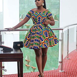 Ankara short flay gown styles: African Dresses,  Short Dresses,  Ankara Outfits  