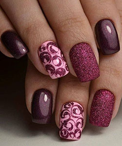 Burgundy Nails, Nail art, Artificial nails: Nail Polish,  Nail art,  Artificial nails,  Chevron nail  