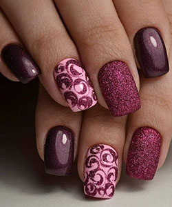 Burgundy Nails, Nail art, Artificial nails: Nail Polish,  Nail art,  Artificial nails  