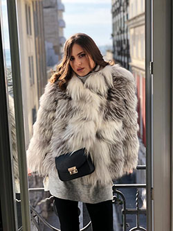 Admirable fur clothing, Haute Acorn: fashion model,  Fur Coat Outfit  