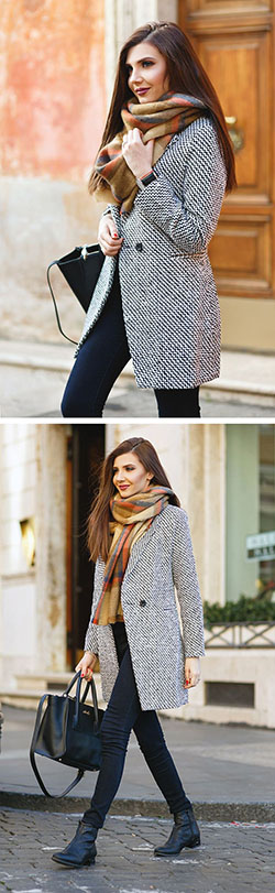 Casual wear, Slim-fit pants Outfits For Winter,: winter outfits,  Slim-Fit Pants,  Casual Outfits  