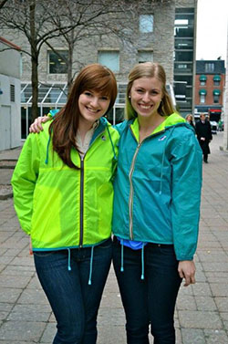 Windbreaker Outfits, Blue Rain Coat: winter outfits,  rain wear  