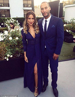 Matching suit and dress, Formal wear: Navy blue,  couple outfits,  Classy Fashion,  Formal wear  