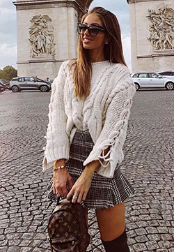 Worth seeing these arc de triomphe, Casual wear: Over-The-Knee Boot,  Casual Outfits,  Sweaters Outfit  