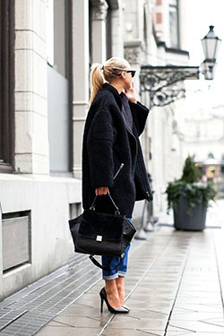 Victoria black trench outfit, The dress: Dress code,  winter outfits,  Street Style,  Casual Outfits  