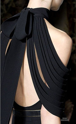 French design for Haute couture, Yves Saint Laurent: Fashion week,  Naomi Campbell,  Haute couture,  Bare Back Dresses  