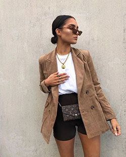 Casual Brown Blazer Outfits Female: Blazer Outfit,  Formal wear,  Blazer  