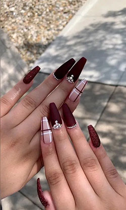 Classic ideas for party fall nails, Nail art: Nail Polish,  Nail art,  Gel nails,  Artificial nails  