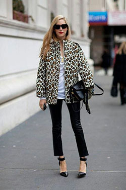 Find out these lovely joanna hillman, Animal print: Animal print,  Fashion week,  Jacket Outfits  
