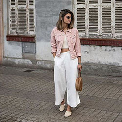 Culottes Outfit Ideas, Something Cool: Culottes Outfit  