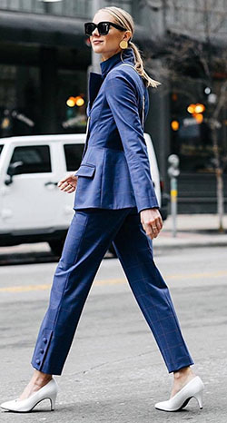 Women's Business Casual Fashion: Electric blue,  Business Outfits  