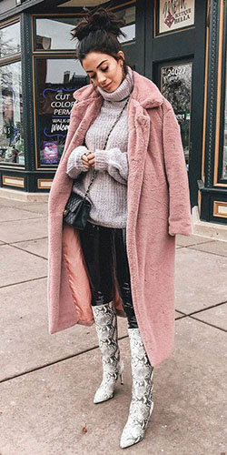 You must see these great fur clothing, Pink Jacket.: Fur clothing,  holiday outfit  
