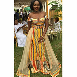 Wedding african dresses styles, Wedding dress: Wedding dress,  Evening gown,  African Dresses,  Bridesmaid dress,  Kente cloth,  Lobola Outfits  