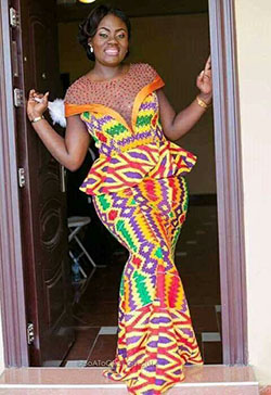 Great and mind boggling kente dress: African Dresses,  Aso ebi,  Kente cloth,  Aso Oke,  Kaba Styles  