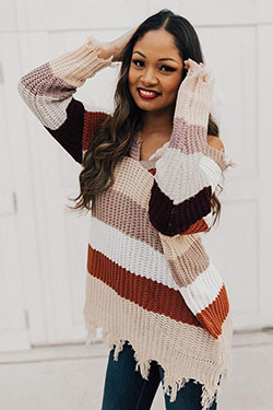Color Block Sweaters outfit: Sweaters Outfit  