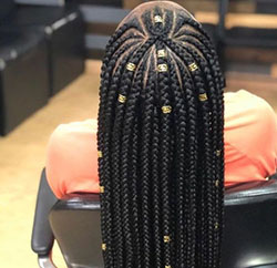 Braiding hairstyles african american, Black hair: Box braids,  Braids Hairstyles,  Hair Care,  African-American Beauty,  Black hair  