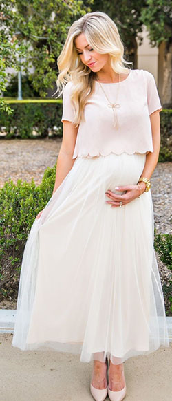 Cute Outfit Ideas For Pregnant Ladies For baby shower: Evening gown,  Crop top,  Maternity clothing,  Baby shower,  Tiffany Rose,  Maternity Outfits  
