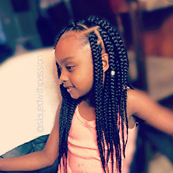 Box Braids Hairstyles Kids, Hair coloring, Black hair: Long hair,  Hair Color Ideas,  Black hair,  Box Braids Hairstyle,  Kids Braids  