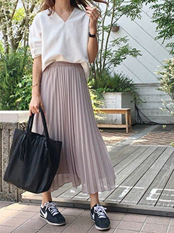 Tops To Wear With Maxi Skirts, Casual wear: Skirt Outfits,  Casual Outfits  