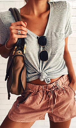 Cute summer outfits casual, Casual wear: Crop top,  Casual Outfits,  Travel Outfits  