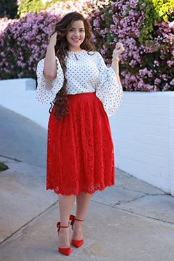 Outfit With Midi Skirt, Taffeta Maxi Skirt, Belted Pencil Skirt: Cocktail Dresses,  shirts,  Polka dot,  Casual Outfits,  Midi Skirt Outfit,  Midi Skirt  