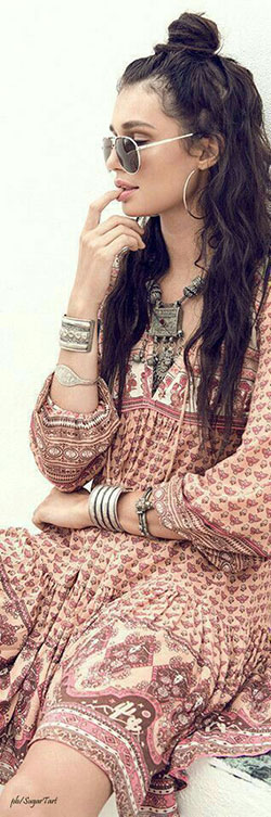 Stunning choice for bohemian up hair, Spell & the Gypsy: Bohemian style,  Boho Dress,  Princess Polly,  Hairstyle Ideas  