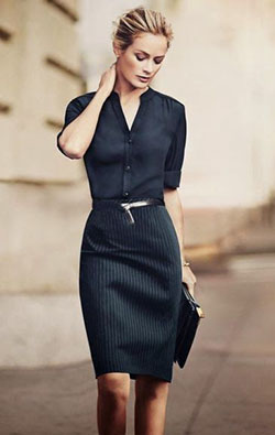 Fashionable womens office wear, Pencil skirt: Business casual,  Pencil skirt,  Informal wear,  Fashion week,  Formal wear,  Casual Outfits,  Funeral Outfits  