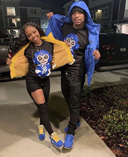 Cute black relationship goals, Interpersonal relationship: Matching Outfits,  Couple costume  