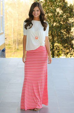 Totally my style maxi skirt, Twinset Long Skirt: Skirt Outfits,  Maxi dress,  Casual Outfits,  Stripe Skirt  