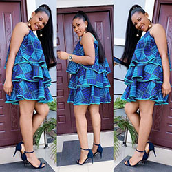 You guys must see these fashion model, African wax prints: Cocktail Dresses,  African Dresses,  Petite size,  Ankara Outfits  