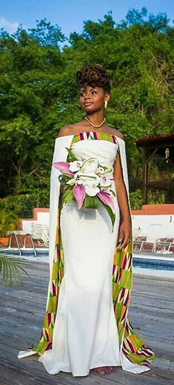 Wedding dress african print: Evening gown,  African Dresses,  Bridesmaid dress,  Lobola Outfits  