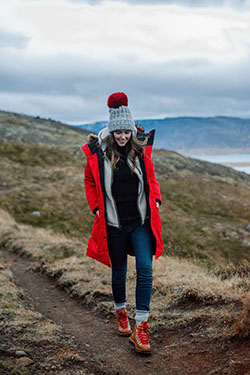 Red parka iceland winter, Canada Goose: Boot Outfits,  Snow boot  