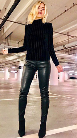 Leather Pant Outfits For Women: Leather Pant Outfits  