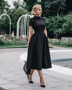 Funeral Outfits For Ladies, Sophisticated Black Dresses, Fall Outfit: party outfits,  Cocktail Dresses,  Evening gown,  Ball gown,  Royal blue,  Formal wear,  Funeral Outfits,  black dress  