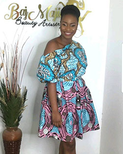 Check out stunning fashion model, Pattern M: fashion model,  Short African Outfits  