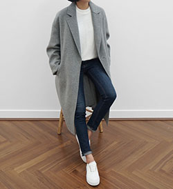 Find more on manteau gris long, Cashmere wool: winter outfits,  Cashmere wool,  OVERSIZED COAT,  Casual Outfits,  Cashmere Coat  