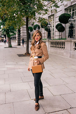 Street fashion black Pants Outfit: Street Style,  Brown Outfit  