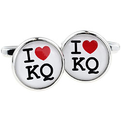 BESPOKE ROMANTIC I LOVE PERSONALISED INITIALS CUFFLINKS 19.99: initial cufflinks  