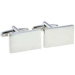 ENGRAVED DELUXE RECTANGLE CUFFLINKS £19.99: 
